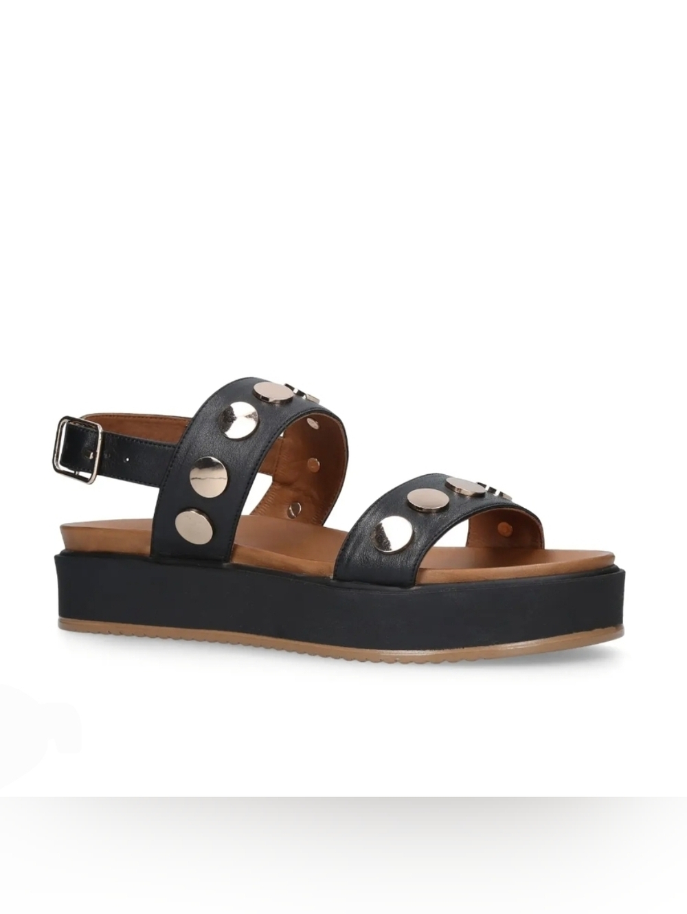 KURT GEIGER Makenna Flatform Studded Slingback Platform Sandals